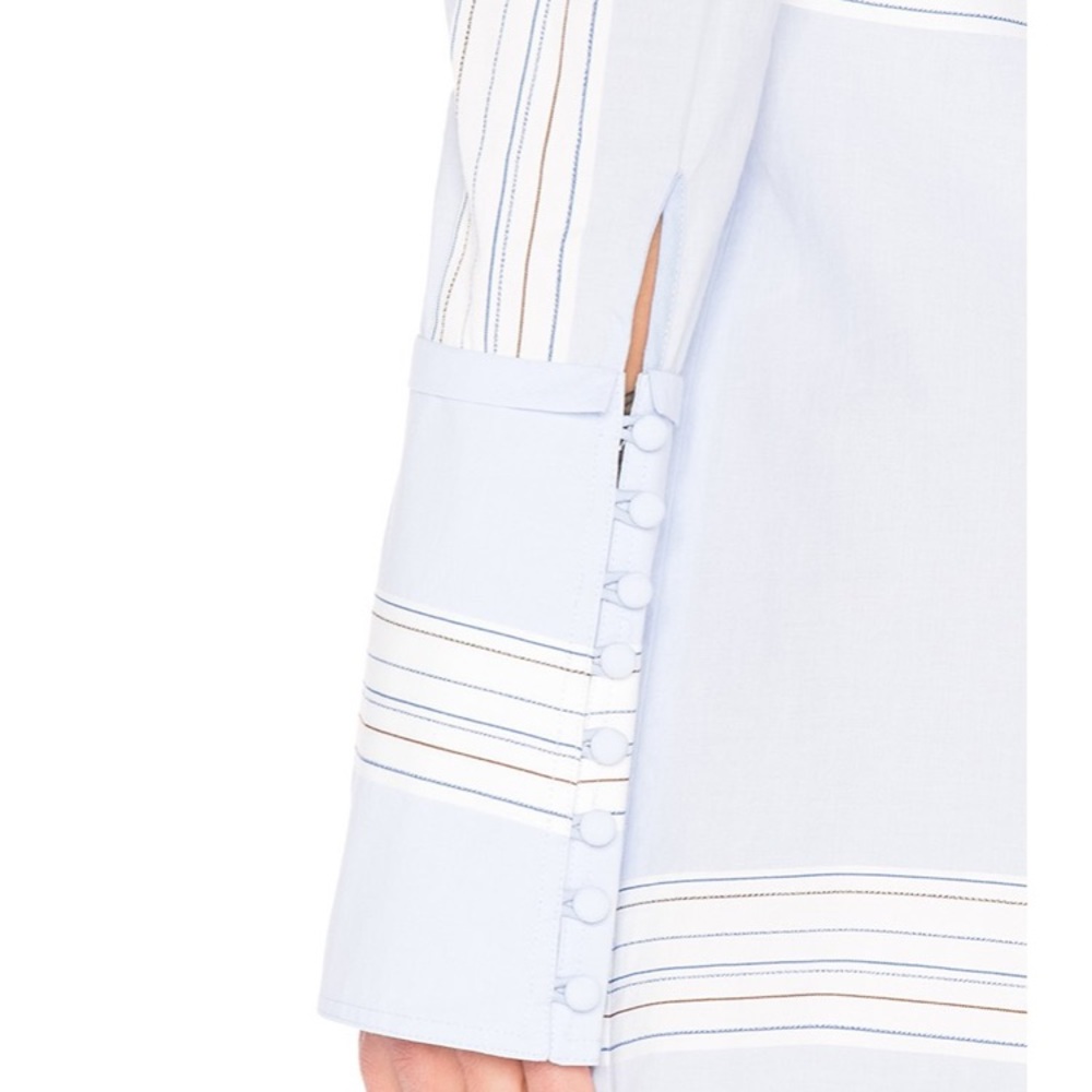 Derek Lam 10 Crosby Off Shoulder Bell Sleeve Dress - Picture 7 of 7